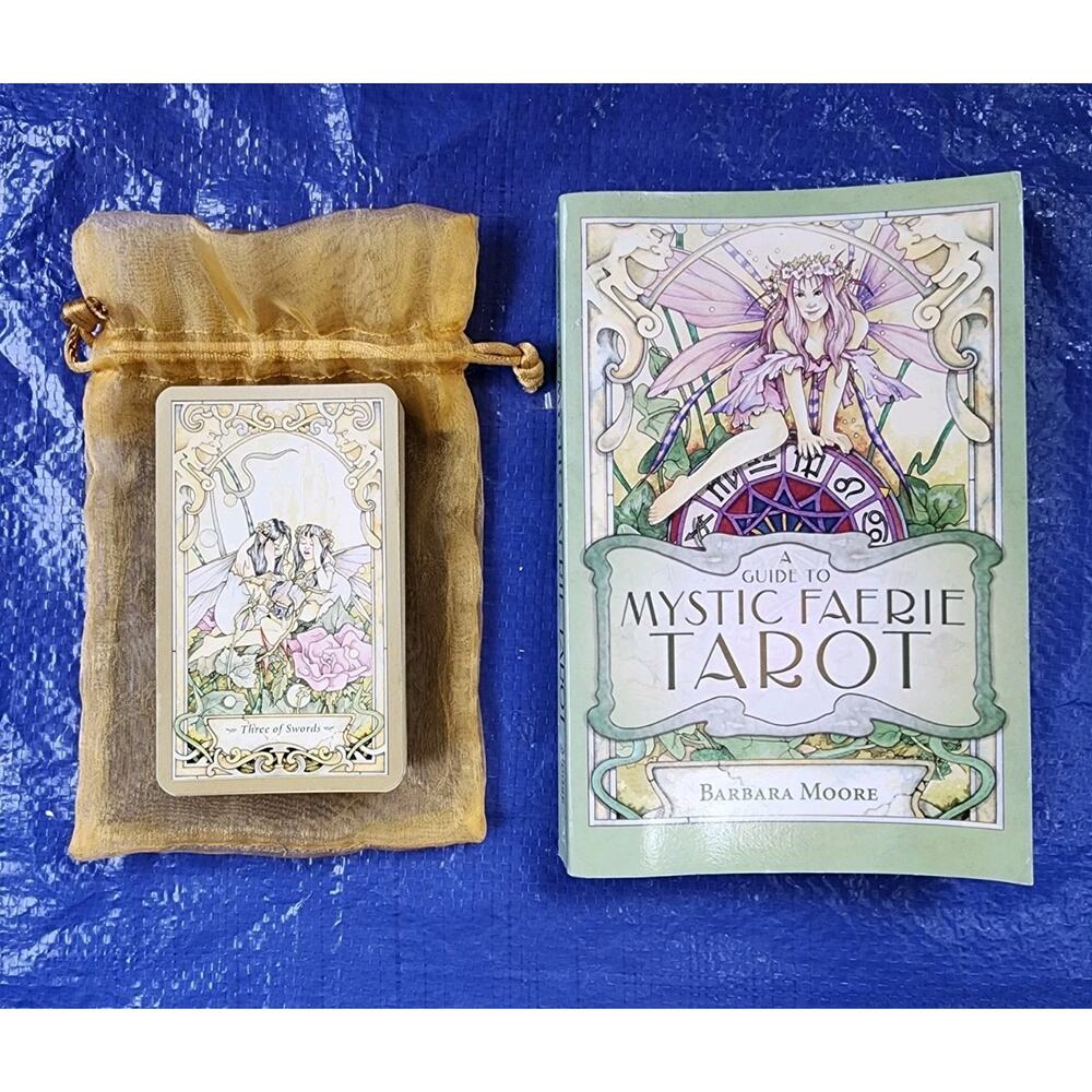 A Guide to the Mystic Faerie Tarot Paperback 1st Edition 2nd Printing WITH CARDS